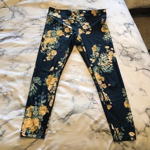 Floral Capri Leggings